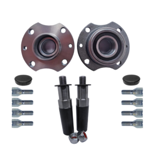 Par de Ponta de Eixo com cubos fiat 4x98 e parafusos e calotas